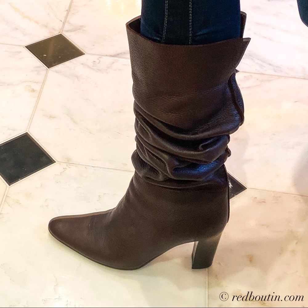 Bottega Veneta Over The Knee Brown Leather Boots